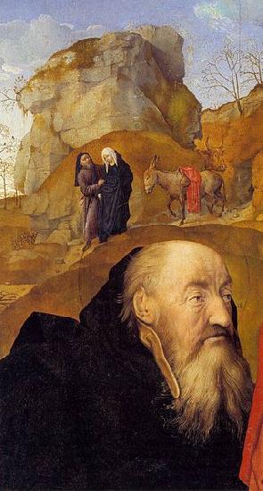 Hugo van der Goes Sts Anthony and Thomas with Tommaso Portinari